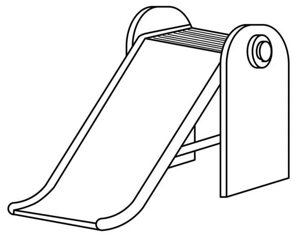 用于彩绘插图的操场涂鸦轮廓 — 图库矢量图片