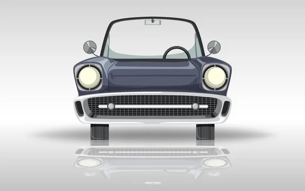 Coche Clásico Sobre Fondo Blanco Ilustración — Vector de stock