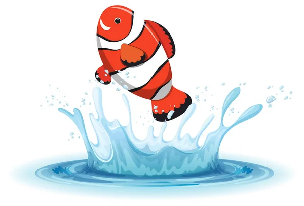 Water Splash Fish White Background Illustration Stock Illustration by ...