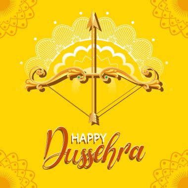 Mutlu Dussehra festivali poster tasarımı
