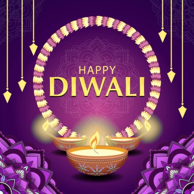 Mutlu Diwali Hint Festivali afişi