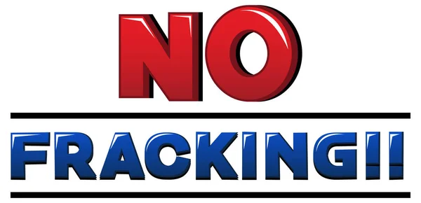 Fracking Lettertype Logo Design Illustratie — Stockvector