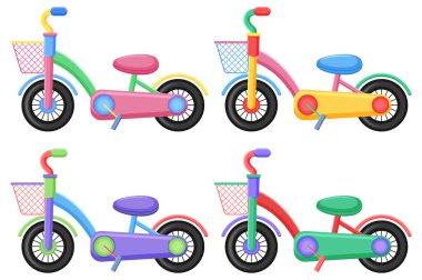 Şirin bisiklet çizimleri.