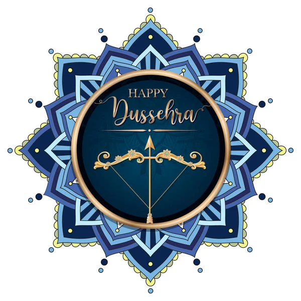 Happy Dussehra Festival Poster Design Illustration — Image vectorielle