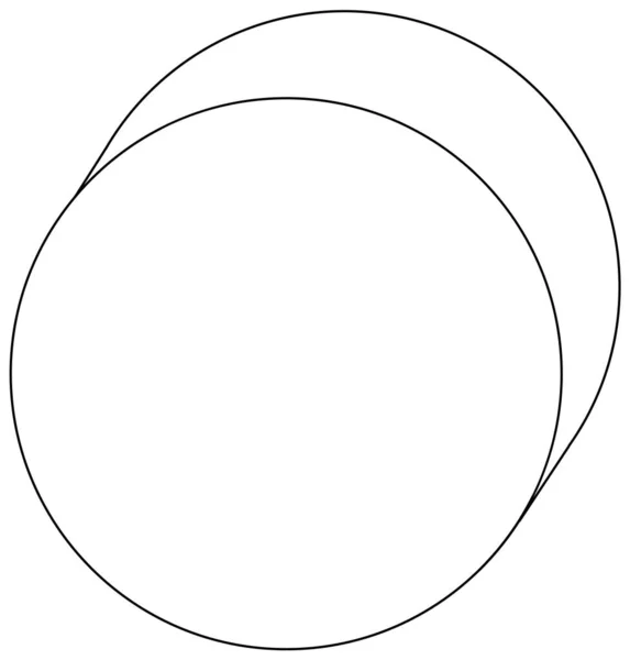 Zylinderförmige Schwarz Weiße Kritzelfigur Illustration — Stockvektor