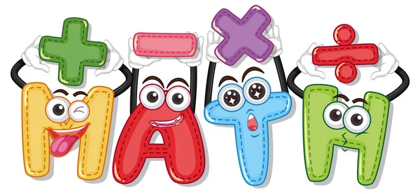 Matematik ve mutlu çocuklar için yazı tipi tasarımı