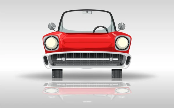 Классический Автомобиль Белом Фоне — стоковый вектор