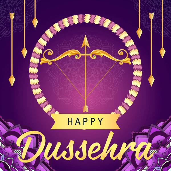 Mutlu Dussehra Hindu Festivali poster çizimleri