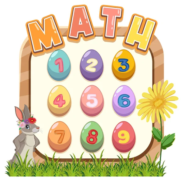 0 'dan 9' a kadar sayma ve matematik sembolleri resimleme