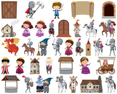 Ortaçağ karakterleri çizimler oluşturur