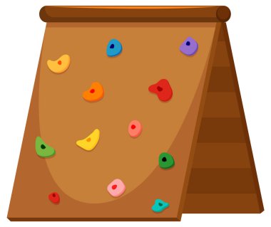 Beyaz arkaplanda duvara tırmanan çocuklar