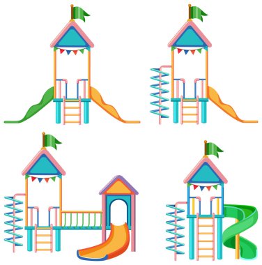 Çocuk resimleri için açık hava oyun alanı slaytı