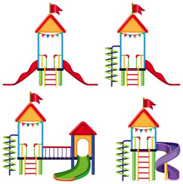 Çocuk resimleri için açık hava oyun alanı slaytı