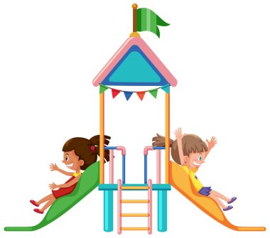 Çocuk resimleri için açık hava oyun alanı slaytı