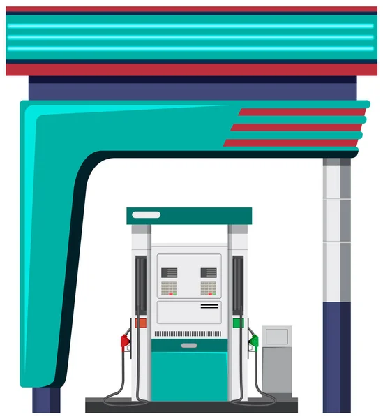 Βενζινάδικο Απεικόνιση Αντλίας Βενζίνης — Διανυσματικό Αρχείο