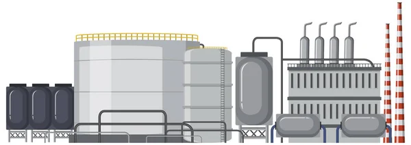 Иллюстрация Дизайна Мультфильмов Нефтяной Промышленности — стоковый вектор