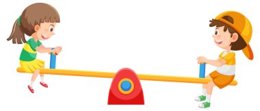 İzole edilmiş çocuklar top bilardo illüstrasyonu