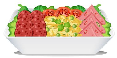 Kahvaltı kasesinin yan görünüşü izole edilmiş.