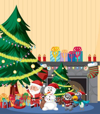 Noel Baba 'yla Noel tatili ve sunumlar
