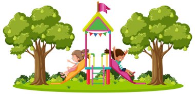 Çocuk resimleri için açık hava oyun alanı slaytı