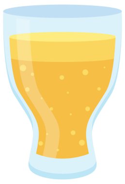 Bir bardak portakal suyu çizimi.