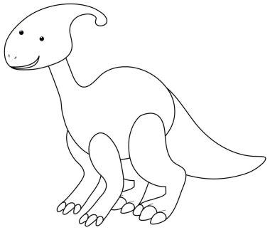 Siyah ve beyaz doodle karakter çizimi