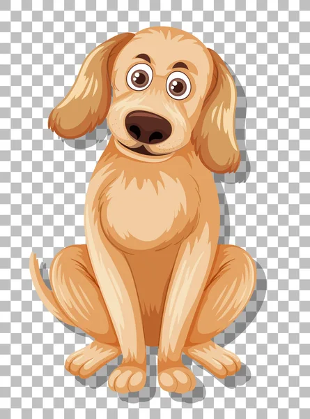 Cute Dog Grid Background Illustration — Stock Vector