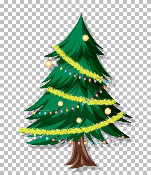 Christmas Tree Grid Background Illustration — ストックベクタ