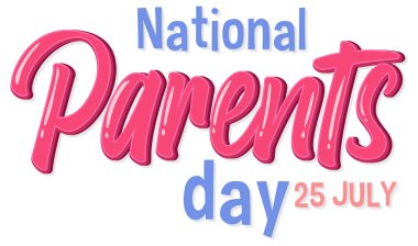 National Parents Day on 25th July illustration
