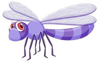 Beyaz arkaplanda izole edilmiş sevimli yusufçuk.