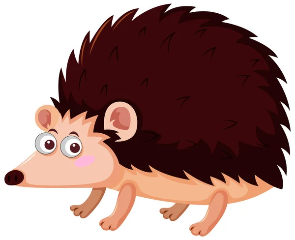 Brown Hedgehog Ілюстрації Про Стиль Карикатур — стоковий вектор