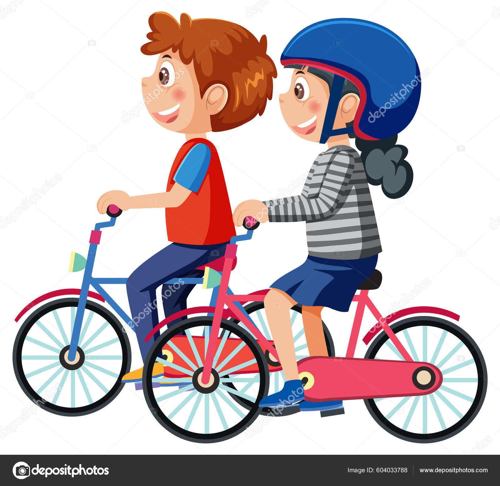 Cycle Cartoon Images For Kids Kids Bike Race, Boys, Girls Are