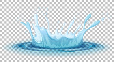 Izgara arkaplan illüstrasyonunda su sıçraması