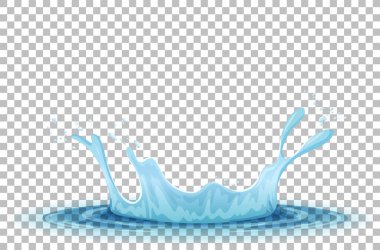 Izgara arkaplan illüstrasyonunda su sıçraması