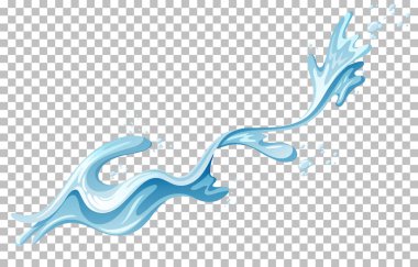 Izgara arkaplan illüstrasyonunda su sıçraması