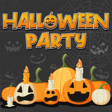 Happy Halloween Poster Template illustration