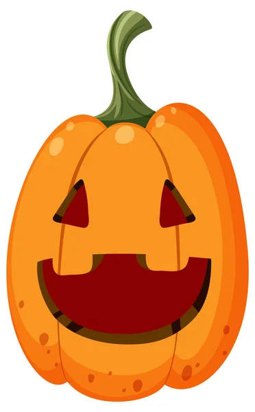 Halloween Pumpkin Cartoon Style Illustration — Stock Vector