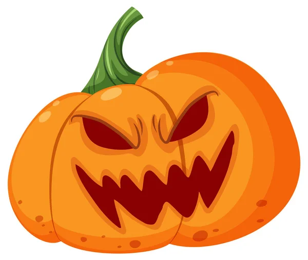 Halloween Pumpkin Cartoon Style Illustration — Stock Vector