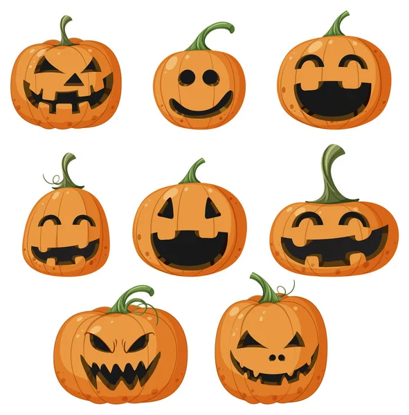 Halloween Pumpkin Jack Lantern Illustration — Archivo Imágenes Vectoriales