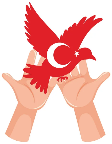 День Республіки Туреччина Символ — стоковий вектор