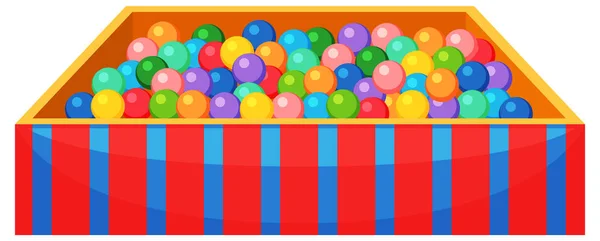 Isolated Children Ball Pool Illustration — Stock Vector