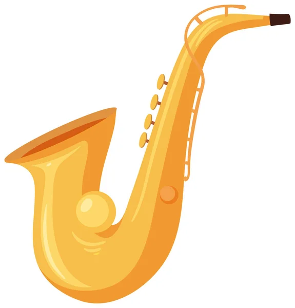 Musical Instrument Saxophone Illustration — Stock Vector