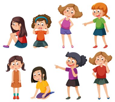 Zorba çocuklar karakter koleksiyonu çizimi