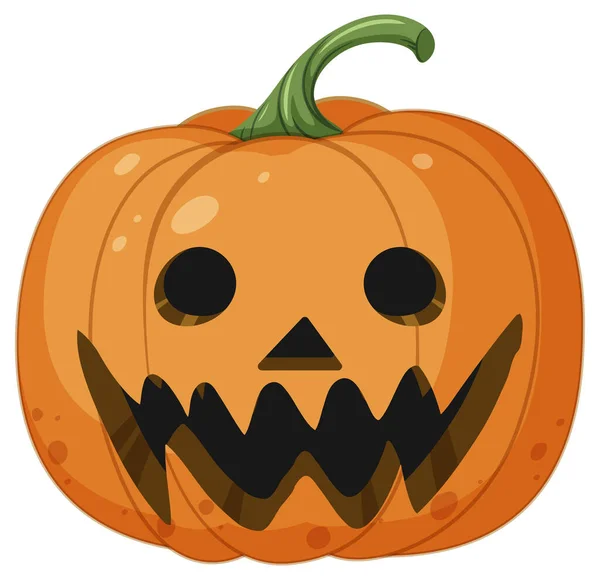 Halloween Pumpkin Cartoon Style Illustration — Archivo Imágenes Vectoriales