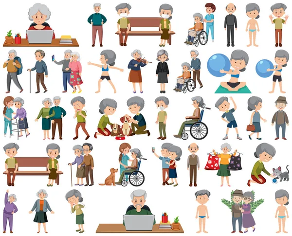 Yaşlıların koleksiyonu resim simgeleri