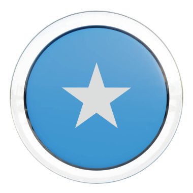 Somalia 3d textured glossy circle flag