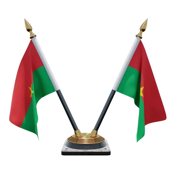 Burkina Faso flag with heart hand care realistic 3d textured