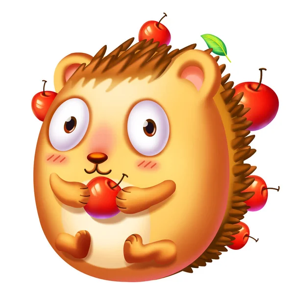 Hedgehog Karakter Fantastik Yang Realistis Fantasi Hewan Alam Seni Konsep Stok Lukisan  