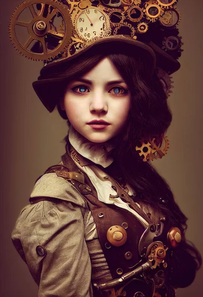 Steampunk Human  Characters. Medieval dress Man. Detective Police Spy.Character Design. Concept Art Characters. Book Illustration. Video Game Characters. Serious Painting.