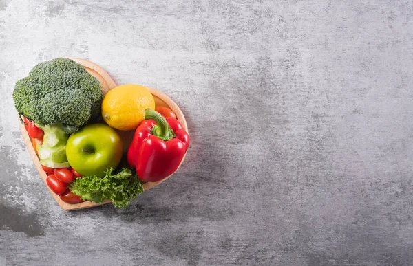 Концепція Здорового Способу Життя Свіжі Овочі Або Здорове Харчування Їжі — стокове фото